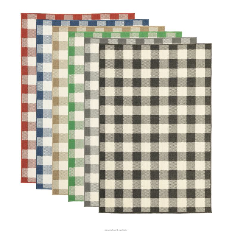 Plow & Hearth Buffalo Plaid Indoor and Outdoor Polypropylene Rug P22BD1427 Houseware