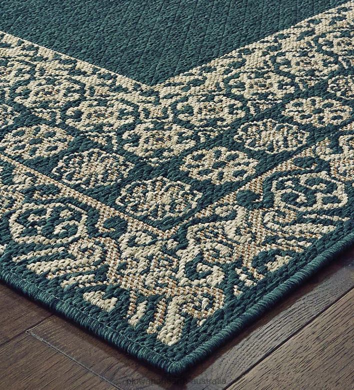 Plow & Hearth Cambridge Lace Indoor/Outdoor Border Rug P22BD1391 Houseware