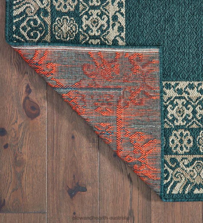 Plow & Hearth Cambridge Lace Indoor/Outdoor Border Rug P22BD1391 Houseware