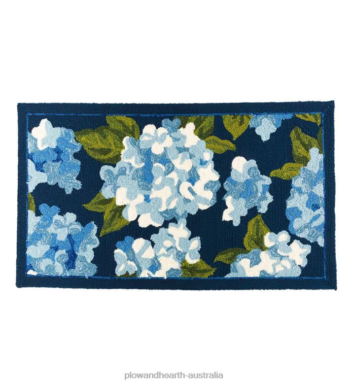 Plow & Hearth Hydrangea Indoor/Outdoor Rug P22BD1271 Houseware