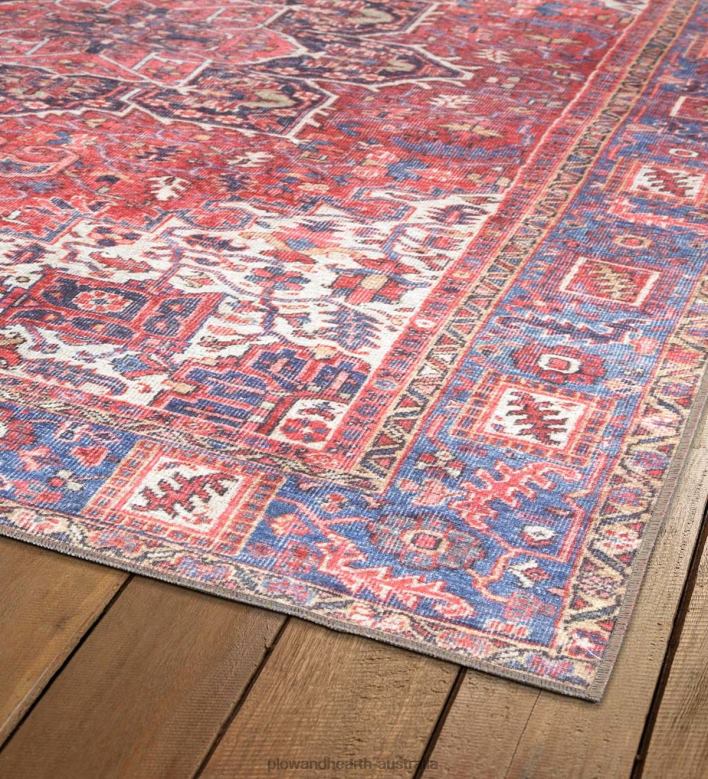 Plow & Hearth Indoor/Outdoor Berkley Border Polyester Rug P22BD1433 Houseware