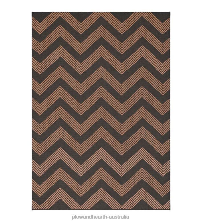 Plow & Hearth Indoor/Outdoor Broad Run Rug, 5' x 8' - Brown P22BD1437 Houseware