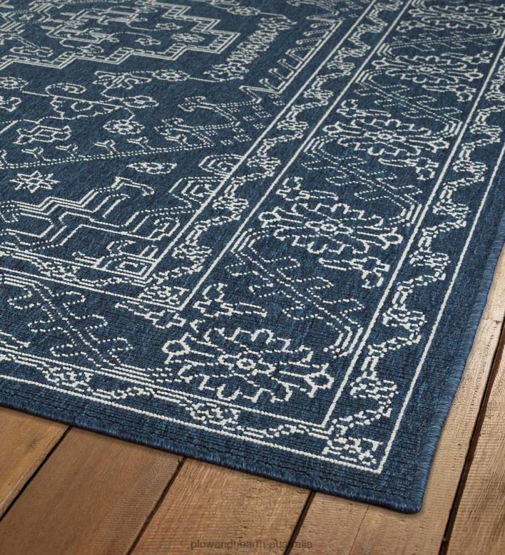 Plow & Hearth Indoor/Outdoor Brunswick Damask Polypropylene Rug P22BD1396 Houseware