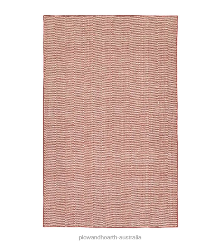 Plow & Hearth Indoor/Outdoor Fair Isle Herringbone Rug P22BD1399 Houseware