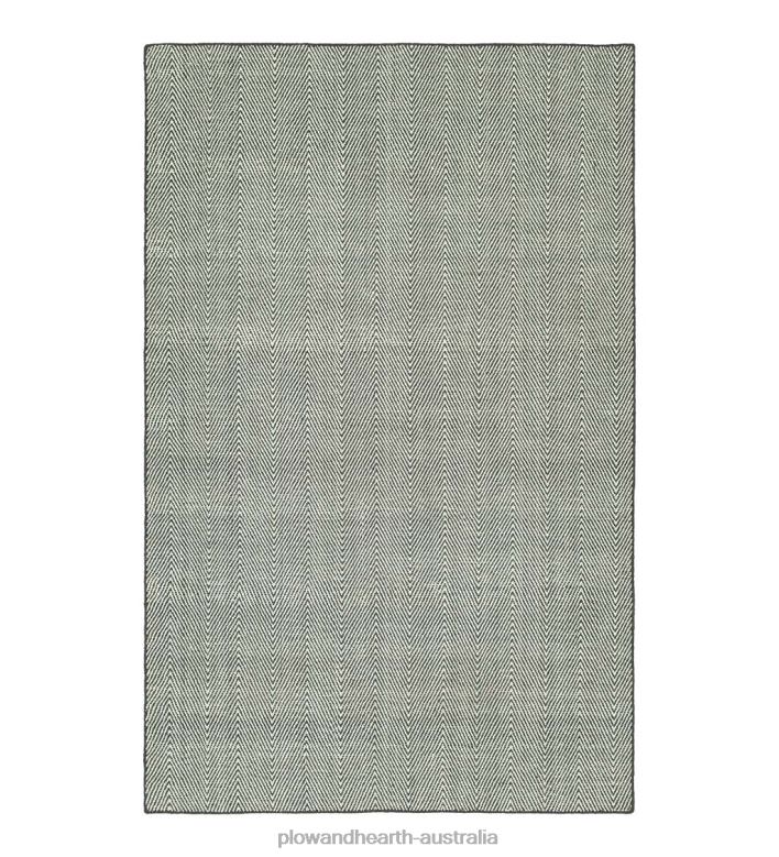 Plow & Hearth Indoor/Outdoor Fair Isle Herringbone Rug P22BD1399 Houseware