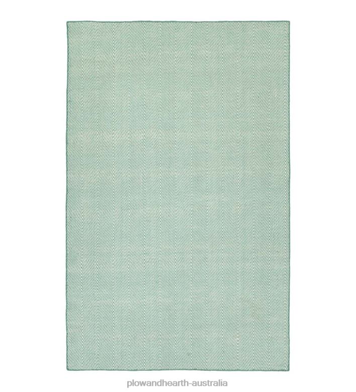 Plow & Hearth Indoor/Outdoor Fair Isle Herringbone Rug P22BD1399 Houseware