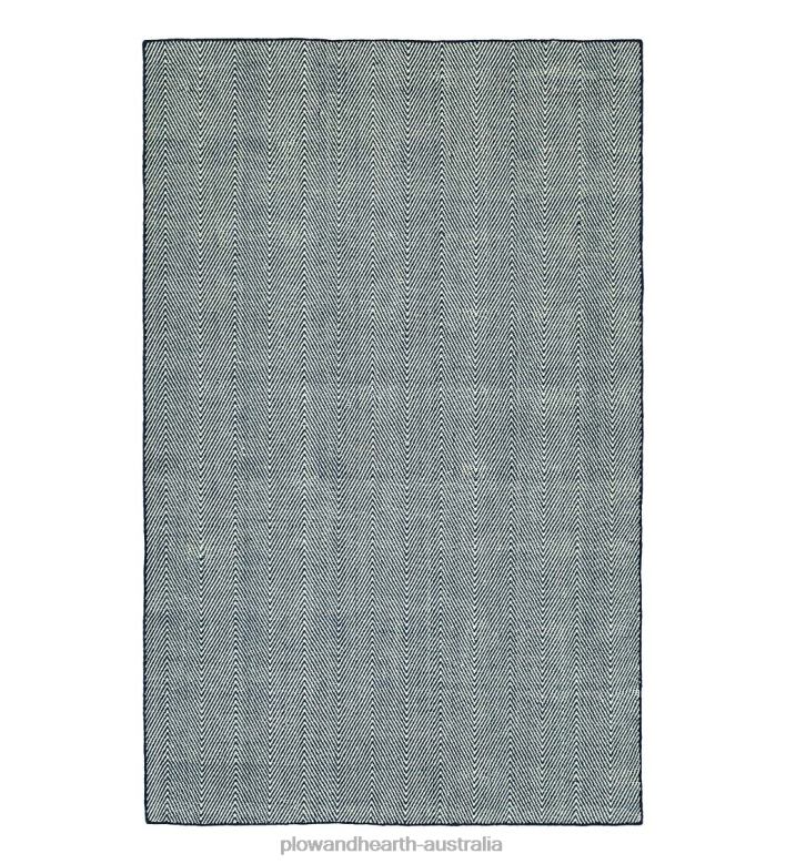 Plow & Hearth Indoor/Outdoor Fair Isle Herringbone Rug P22BD1399 Houseware