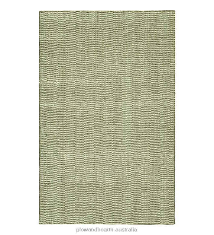 Plow & Hearth Indoor/Outdoor Fair Isle Herringbone Rug P22BD1399 Houseware