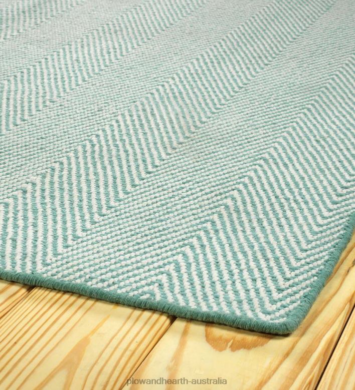 Plow & Hearth Indoor/Outdoor Fair Isle Herringbone Rug P22BD1399 Houseware