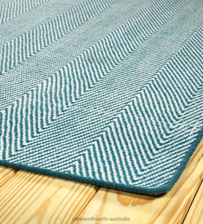 Plow & Hearth Indoor/Outdoor Fair Isle Herringbone Rug P22BD1399 Houseware