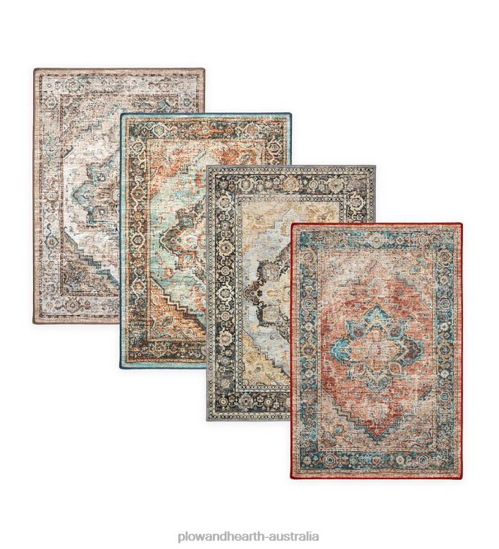 Plow & Hearth Indoor/Outdoor Graves Mill Medallion Rug P22BD1318 Houseware