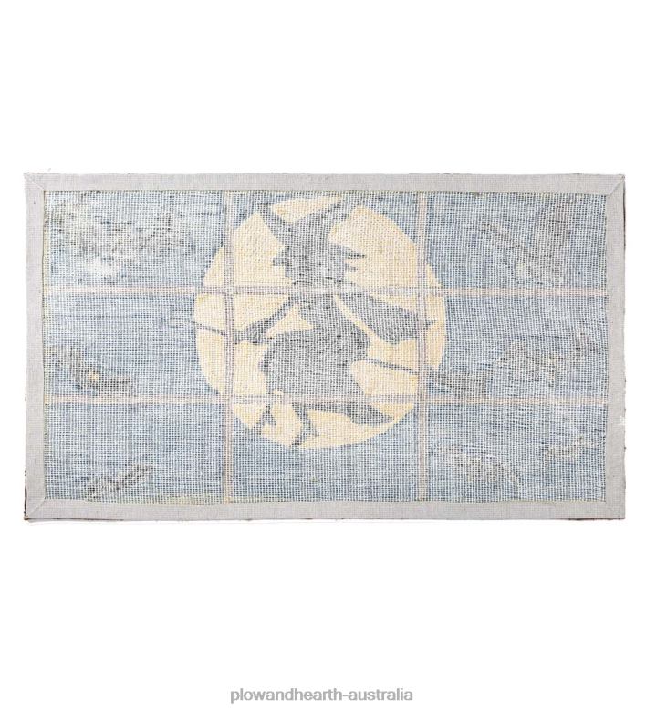 Plow & Hearth Indoor/Outdoor Halloween Flying Witch Hooked Accent Rug P22BD1451 Houseware