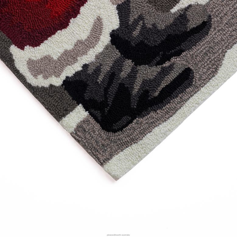 Plow & Hearth Indoor/Outdoor Hand-Hooked Good Dog Accent Rug P22BD1323 Houseware