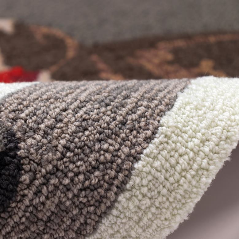 Plow & Hearth Indoor/Outdoor Hand-Hooked Good Dog Accent Rug P22BD1323 Houseware