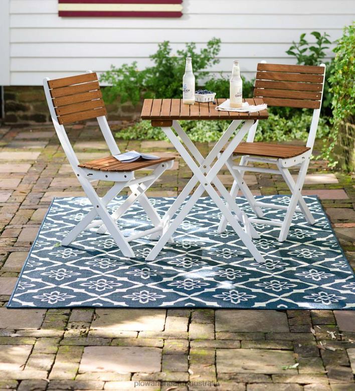 Plow & Hearth Indoor/Outdoor Lexington Trellis Rug P22BD1286 Houseware