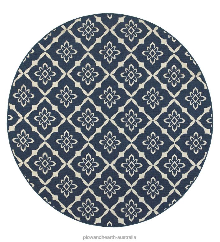 Plow & Hearth Indoor/Outdoor Lexington Trellis Rug P22BD1286 Houseware