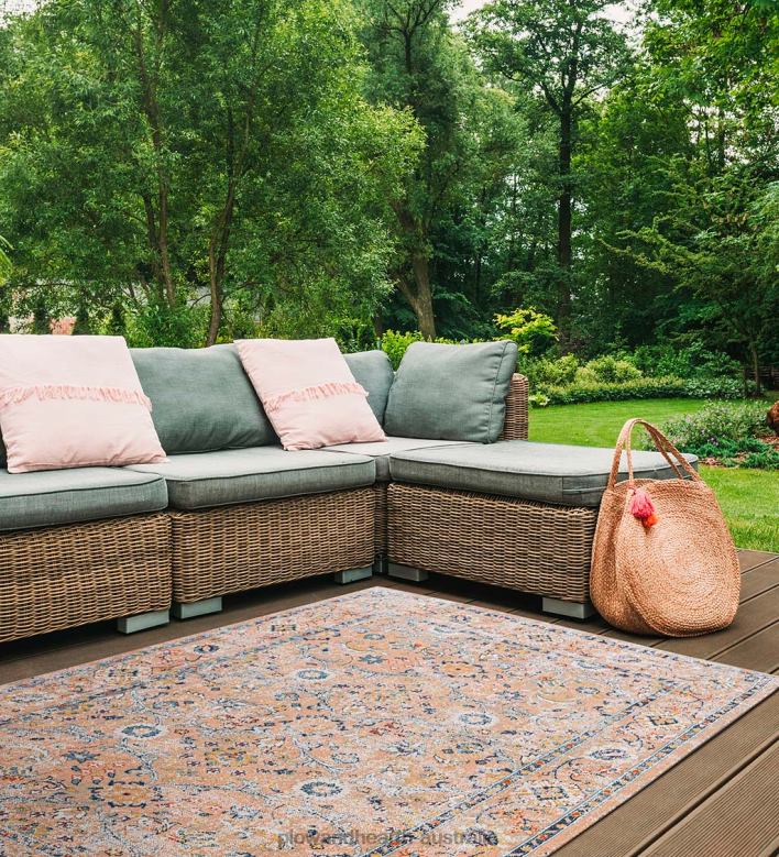 Plow & Hearth Indoor/Outdoor Penelope Garden Rug P22BD1428 Houseware