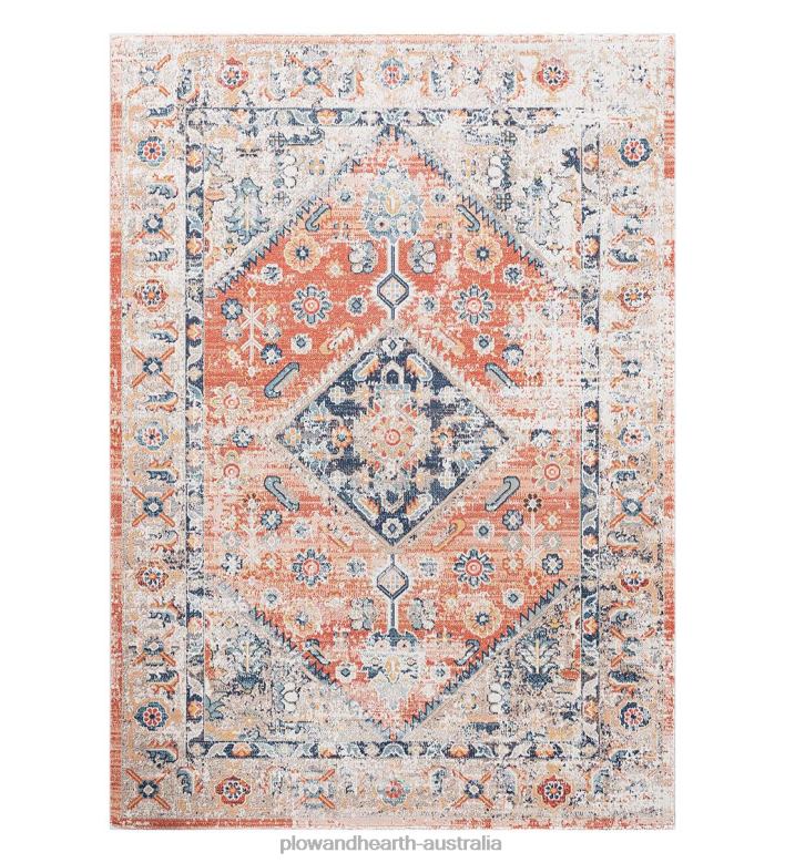 Plow & Hearth Indoor/Outdoor Penelope Traditional Rug P22BD1373 Houseware