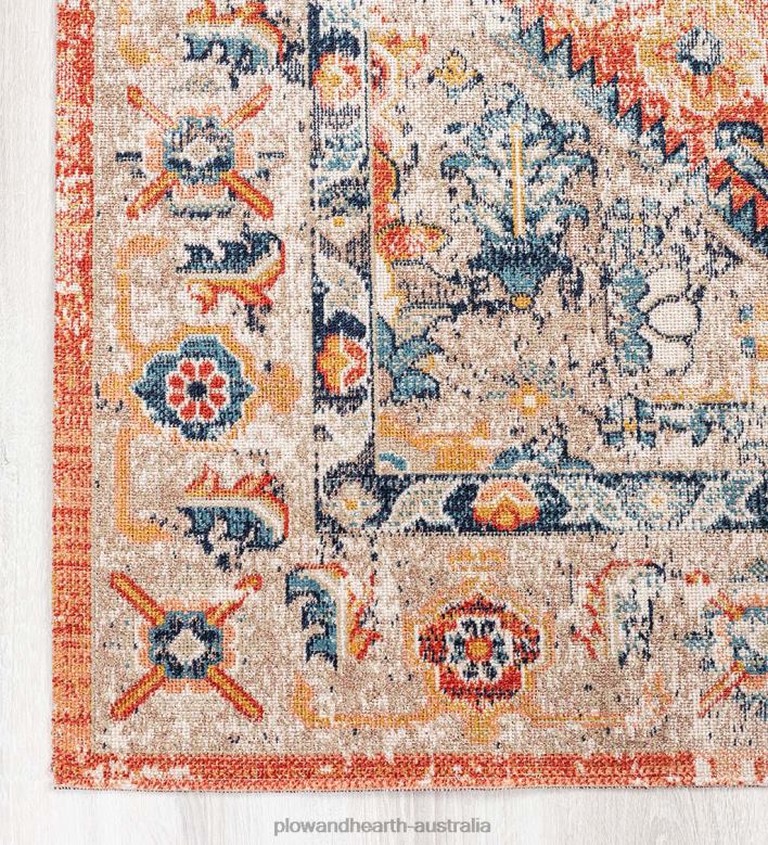 Plow & Hearth Indoor/Outdoor Penelope Traditional Rug P22BD1373 Houseware