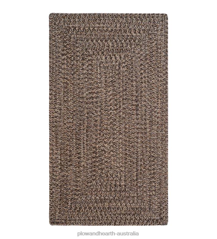 Plow & Hearth Indoor/Outdoor Rectangle Pine Creek Braided Polypropylene Rug P22BD1304 Houseware