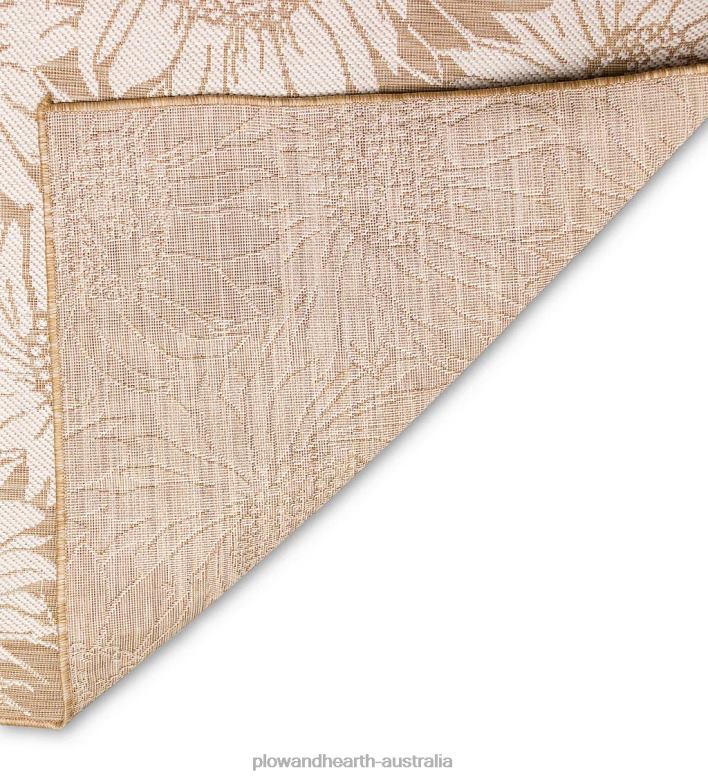 Plow & Hearth Indoor/Outdoor Sunflower Rug P22BD1442 Houseware