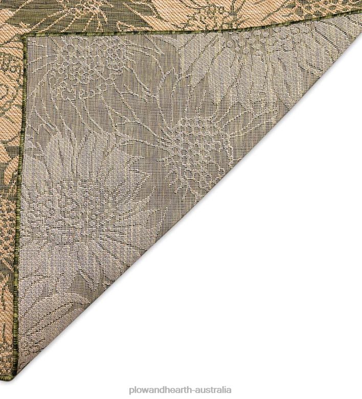 Plow & Hearth Indoor/Outdoor Sunflower Rug P22BD1442 Houseware