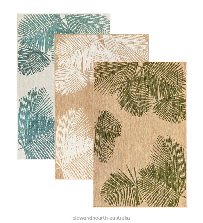 Plow & Hearth Indoor/Outdoor Textured Palms Polypropylene Rug P22BD1360 Houseware