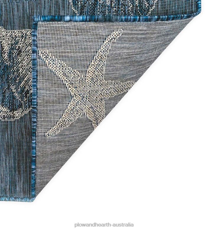 Plow & Hearth Indoor/Outdoor Textured Shells Polypropylene Rug P22BD1367 Houseware