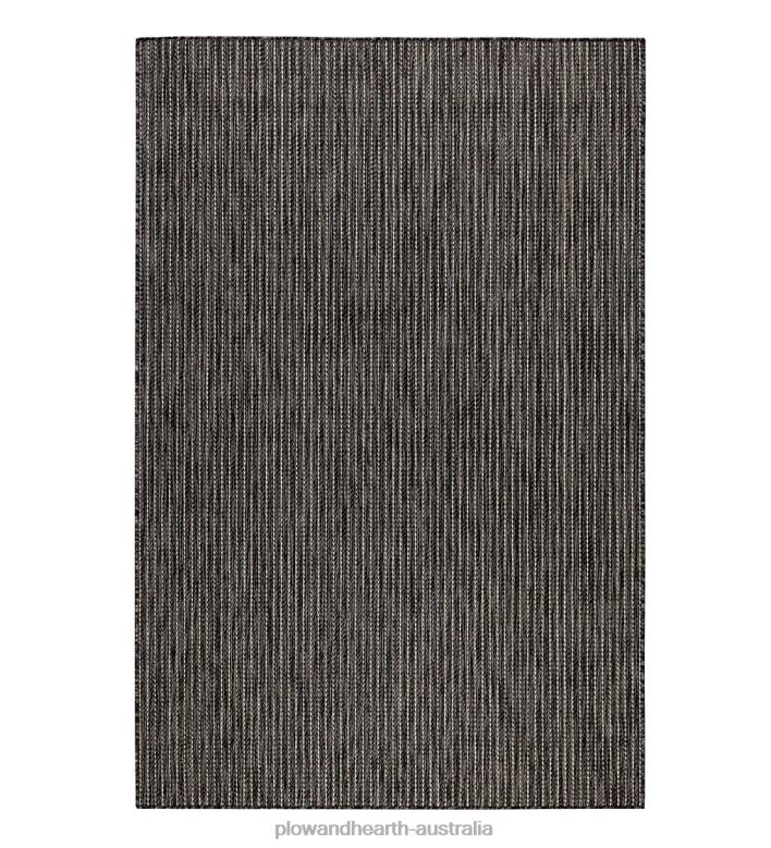 Plow & Hearth Indoor/Outdoor Textured Stripe Polypropylene Rug P22BD1403 Houseware