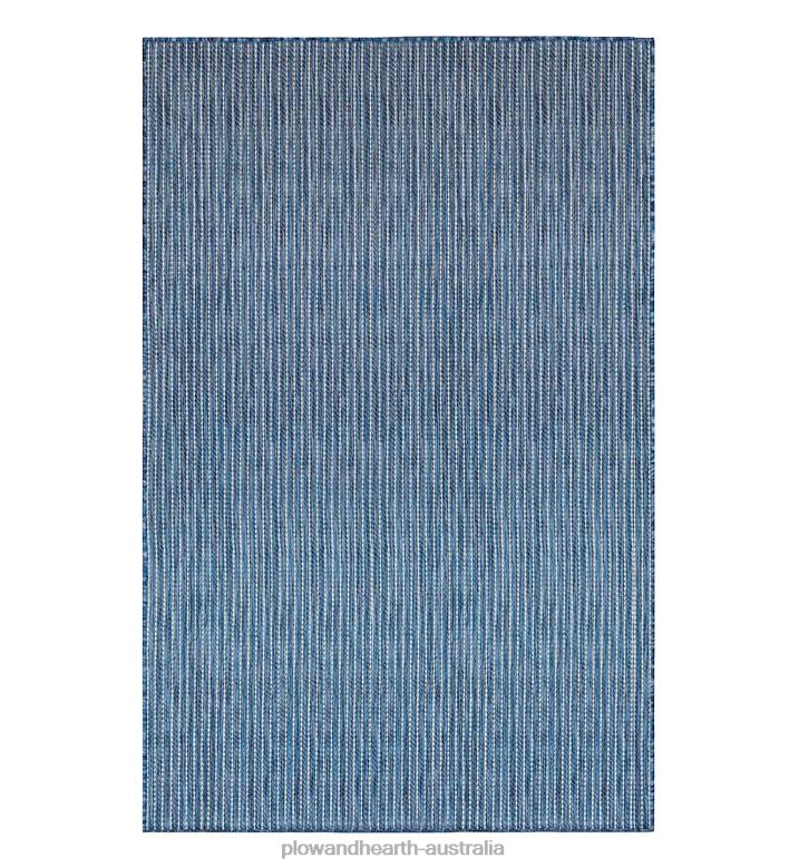 Plow & Hearth Indoor/Outdoor Textured Stripe Polypropylene Rug P22BD1403 Houseware