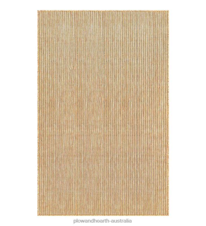Plow & Hearth Indoor/Outdoor Textured Stripe Polypropylene Rug P22BD1403 Houseware