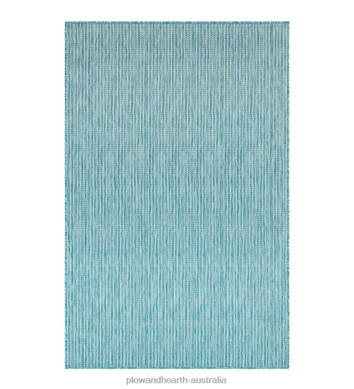 Plow & Hearth Indoor/Outdoor Textured Stripe Polypropylene Rug P22BD1403 Houseware