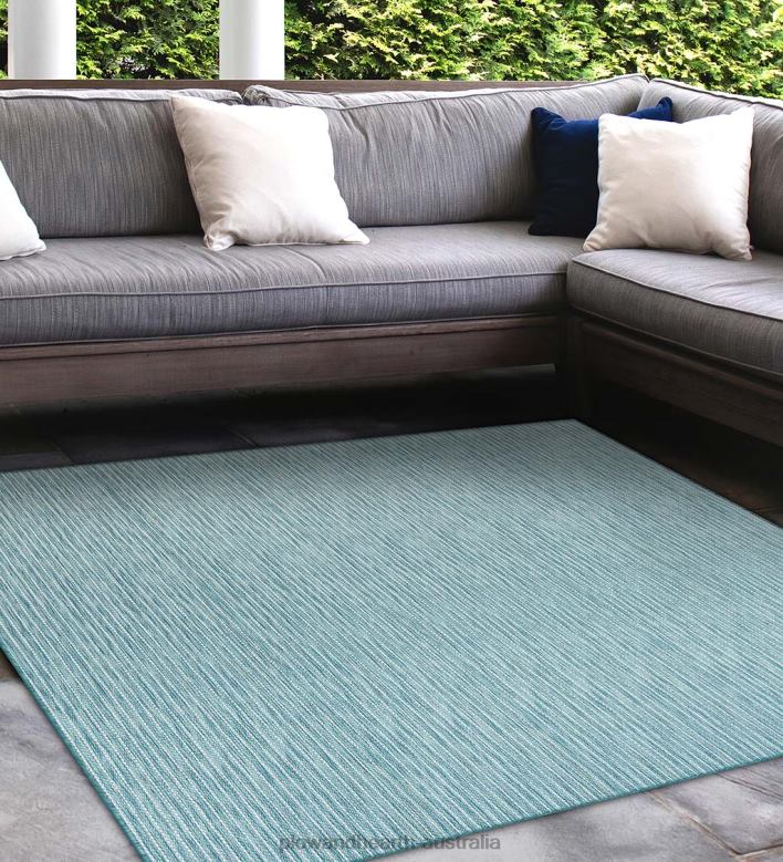 Plow & Hearth Indoor/Outdoor Textured Stripe Polypropylene Rug P22BD1403 Houseware