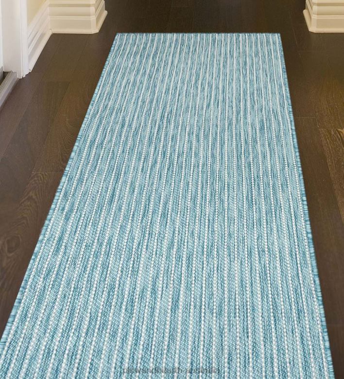 Plow & Hearth Indoor/Outdoor Textured Stripe Polypropylene Rug P22BD1403 Houseware