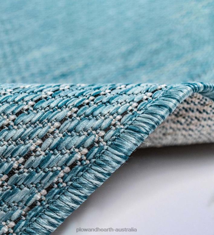 Plow & Hearth Indoor/Outdoor Textured Stripe Polypropylene Rug P22BD1403 Houseware