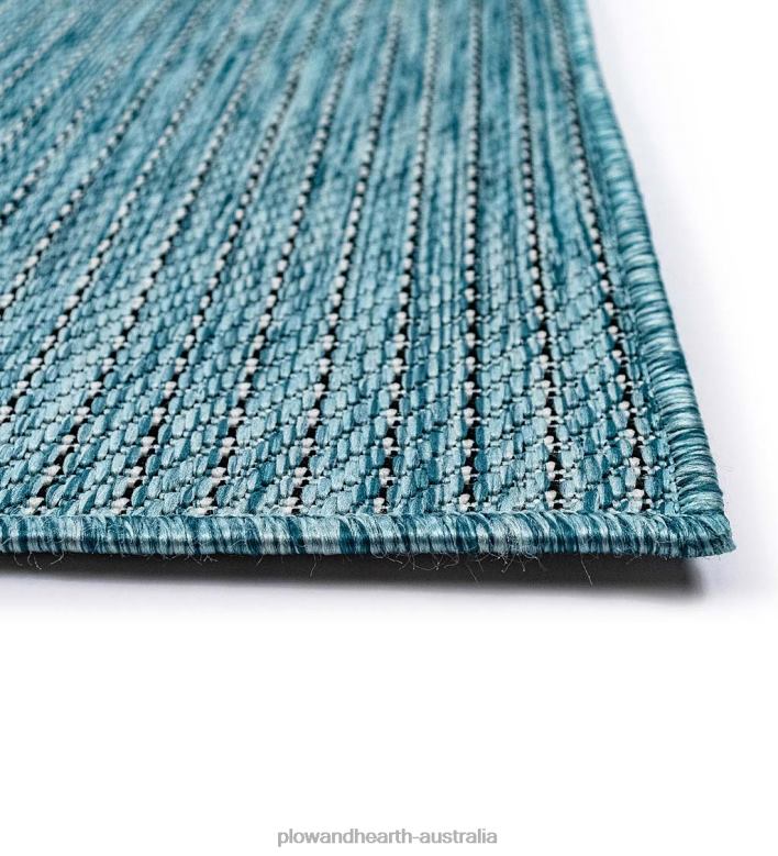 Plow & Hearth Indoor/Outdoor Textured Stripe Polypropylene Rug P22BD1403 Houseware