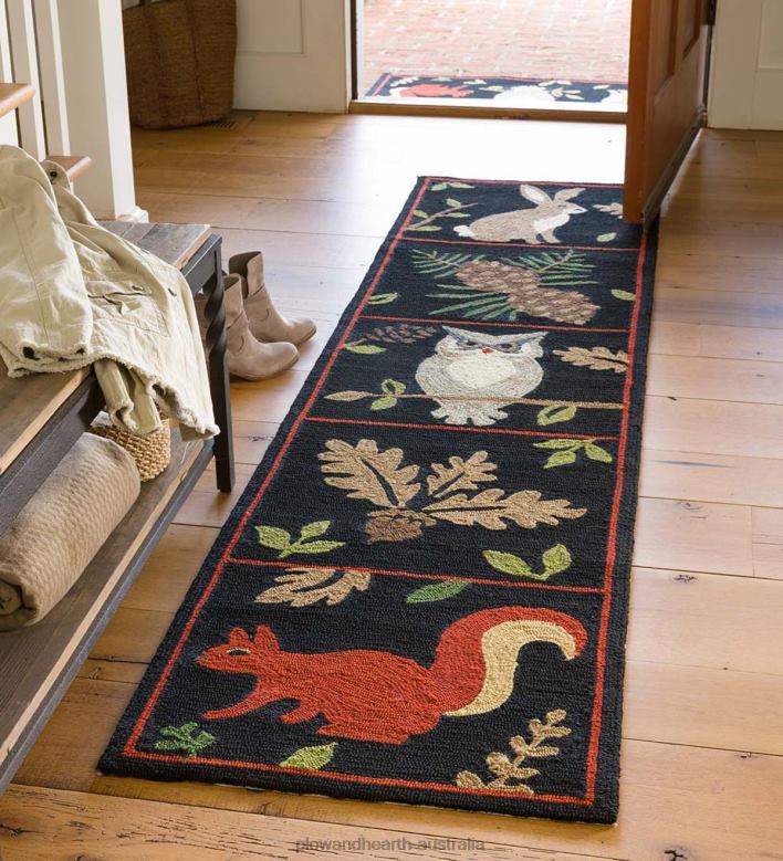 Plow & Hearth Indoor/Outdoor Woodland Runner P22BD1279 Houseware