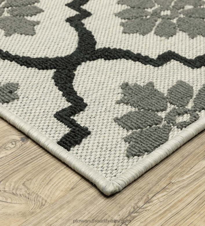 Plow & Hearth Indoor/Outdoor York Tilework Polypropylene Rug P22BD1453 Houseware