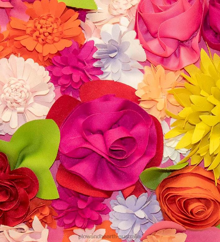 Plow & Hearth Indoor/Outdoor Bouquet Heart Pillow - Capri Multi P22BD1264 Houseware