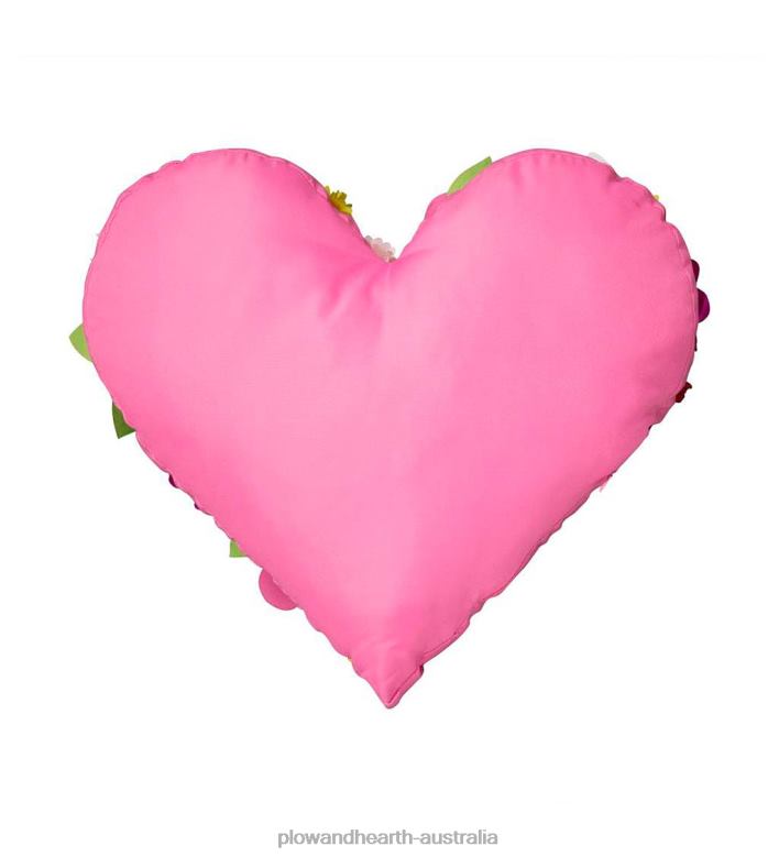 Plow & Hearth Indoor/Outdoor Bouquet Heart Pillow - Capri Multi P22BD1264 Houseware