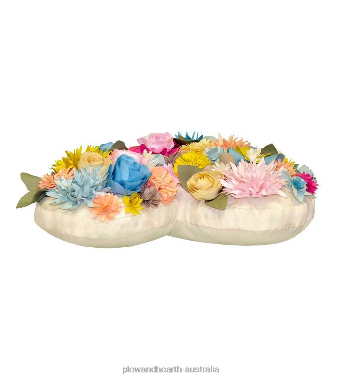 Plow & Hearth Indoor/Outdoor Bouquet Heart Pillow - Capri Multi P22BD1264 Houseware