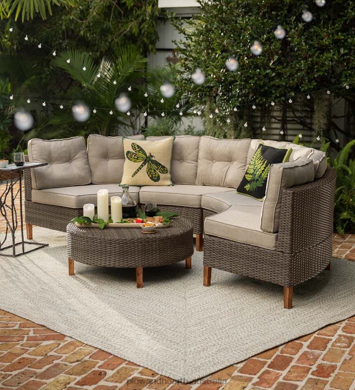 Plow & Hearth Indoor/Outdoor Dragonfly Hooked Throw Pillow P22BD1241 Houseware