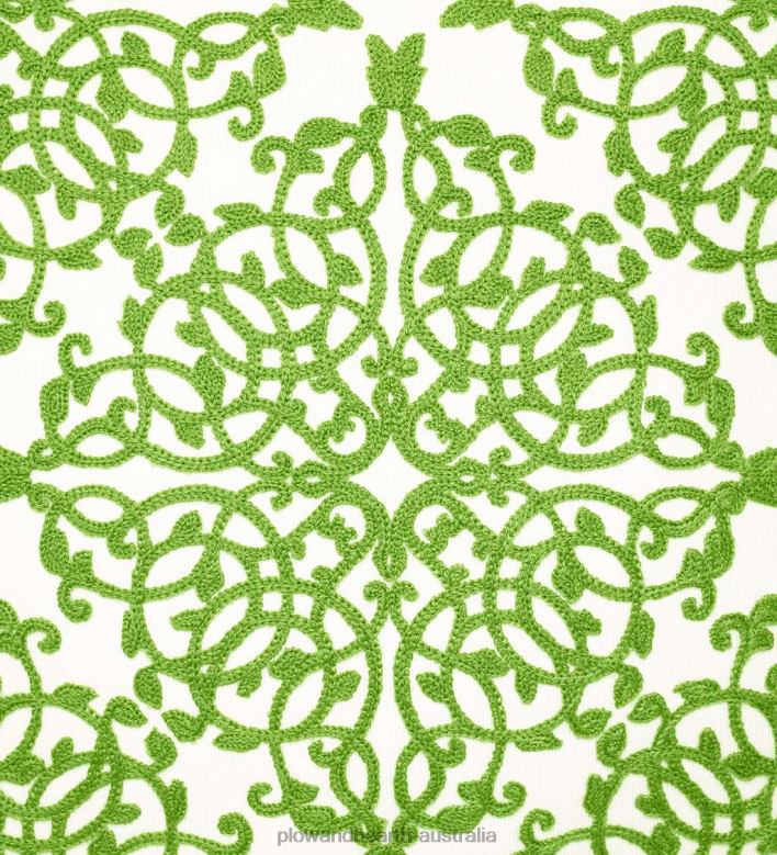 Plow & Hearth Indoor/Outdoor Embroidered Lacework Throw Pillow - Black P22BD1261 Houseware