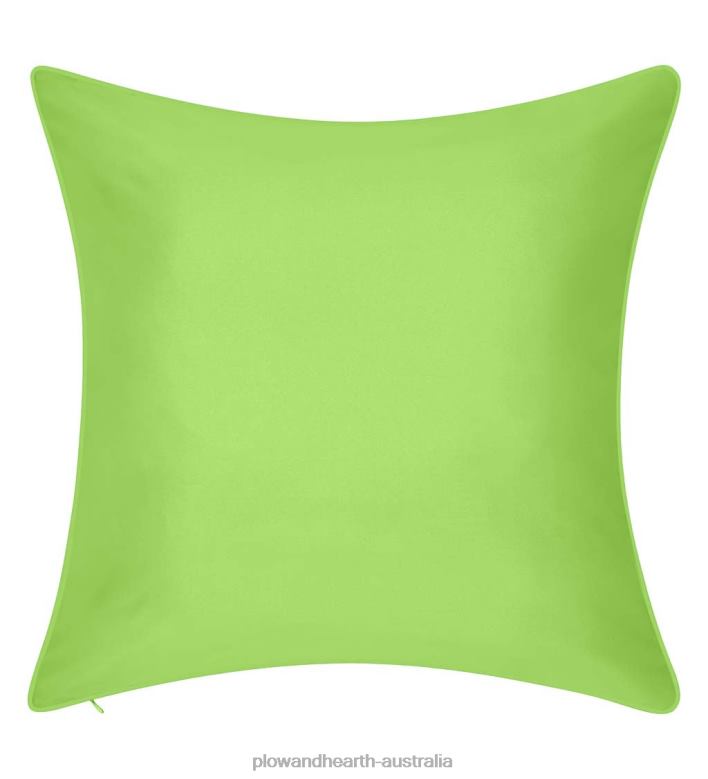 Plow & Hearth Indoor/Outdoor Embroidered Lacework Throw Pillow - Yellow P22BD3186 Houseware