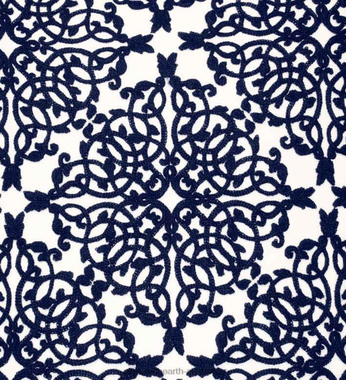 Plow & Hearth Indoor/Outdoor Embroidered Lacework Throw Pillow - Yellow P22BD3186 Houseware