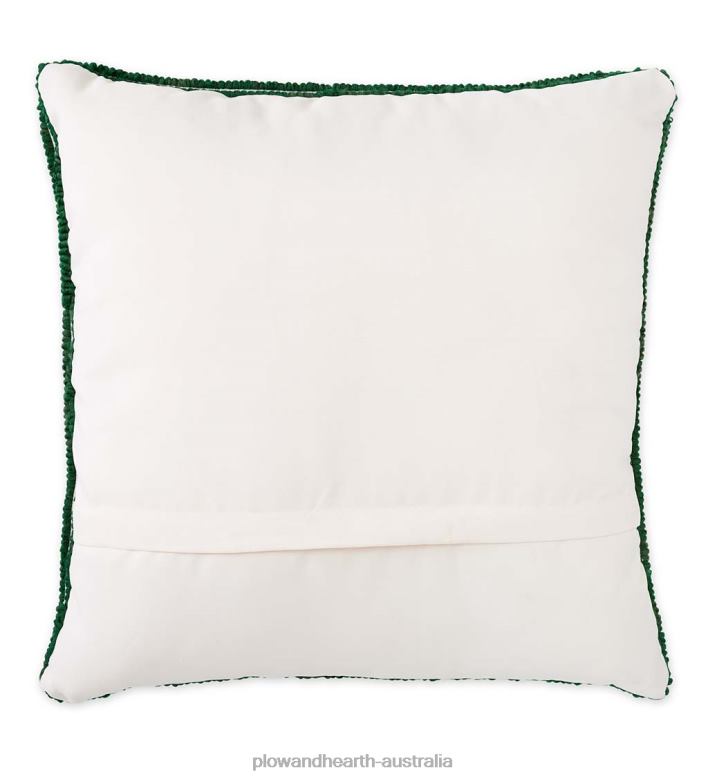 Plow & Hearth Indoor/Outdoor Frog Hooked Throw Pillow P22BD1256 Houseware