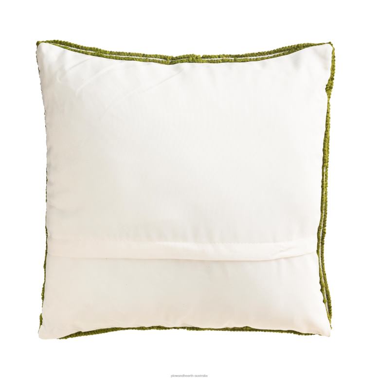 Plow & Hearth Indoor/Outdoor Sunflower Fields Hand-Hooked Polypropylene Throw Pillow P22BD1227 Houseware