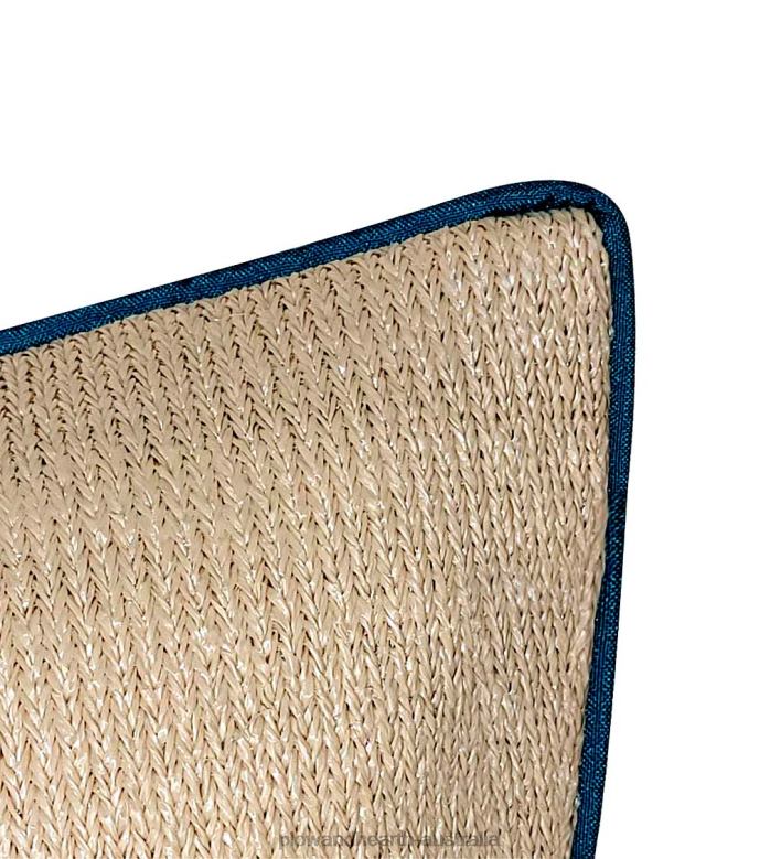 Plow & Hearth New York Botanical Garden Embroidered Frond Pillow - Black P22BD1249 Houseware