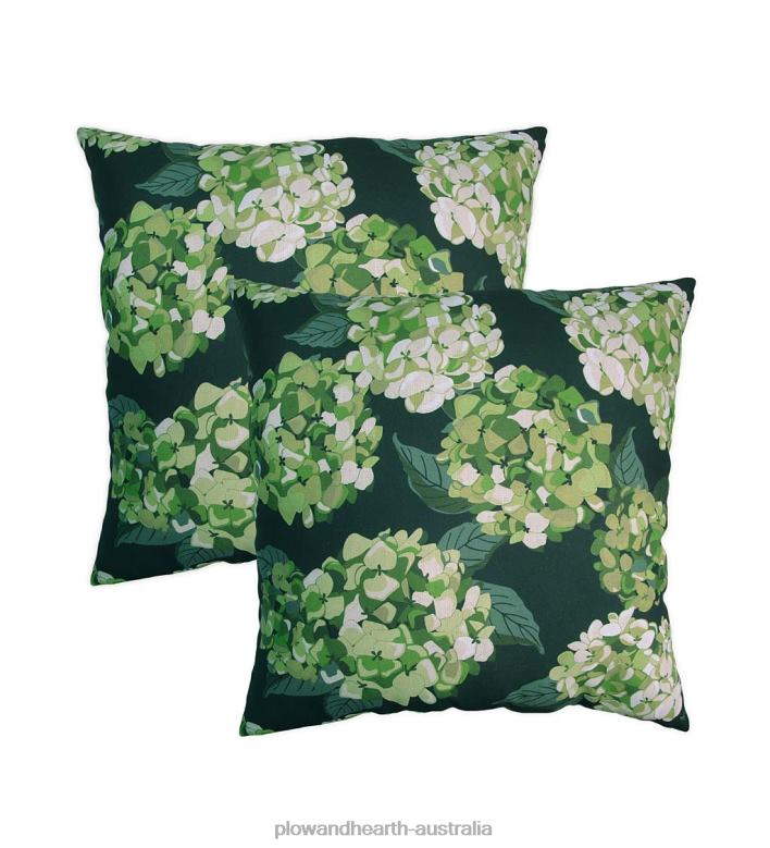 Plow & Hearth Replacement Pillows for Rope Hammock Swing, Set of 2 - Black Floral P22BD3196 Houseware