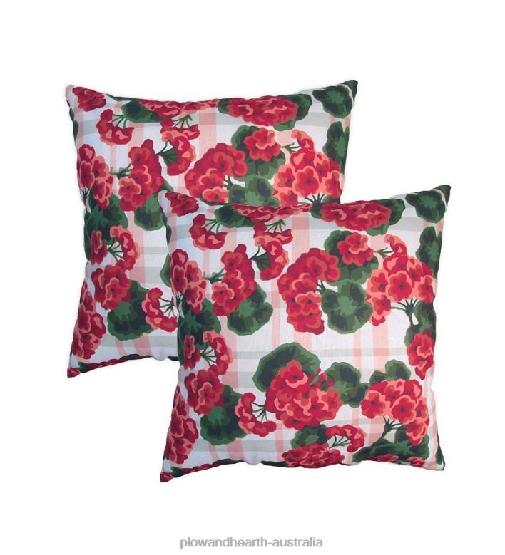 Plow & Hearth Replacement Pillows for Rope Hammock Swing, Set of 2 - Black Floral P22BD3196 Houseware